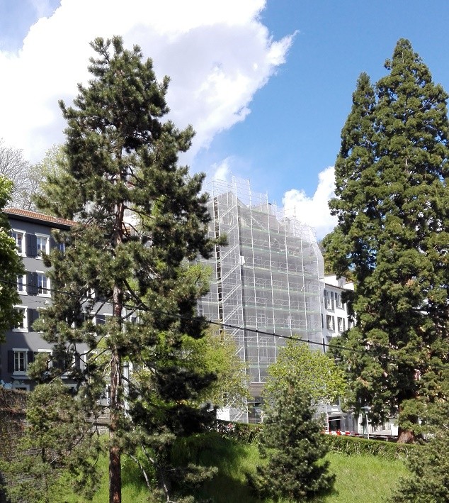 Rénovation des façades et des balcons d'un immeuble répertorié en note 2