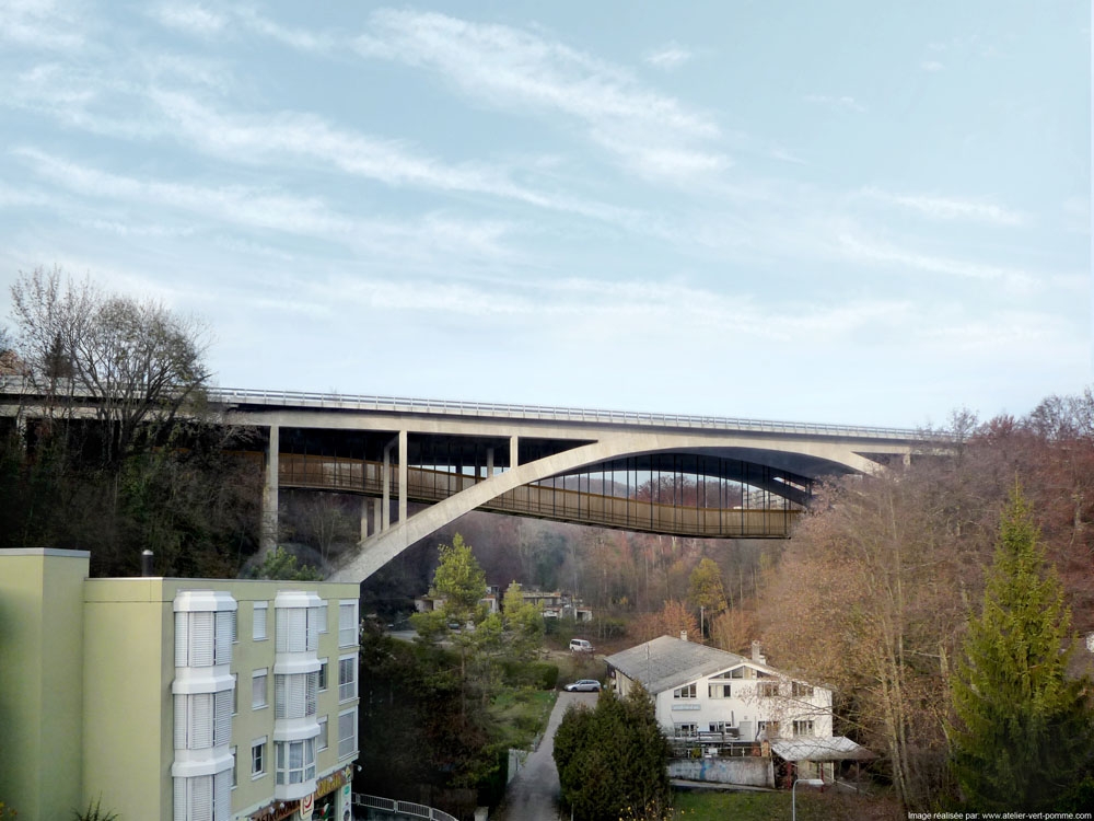 Passerelle de la Chocolatière pour vélos et piétons